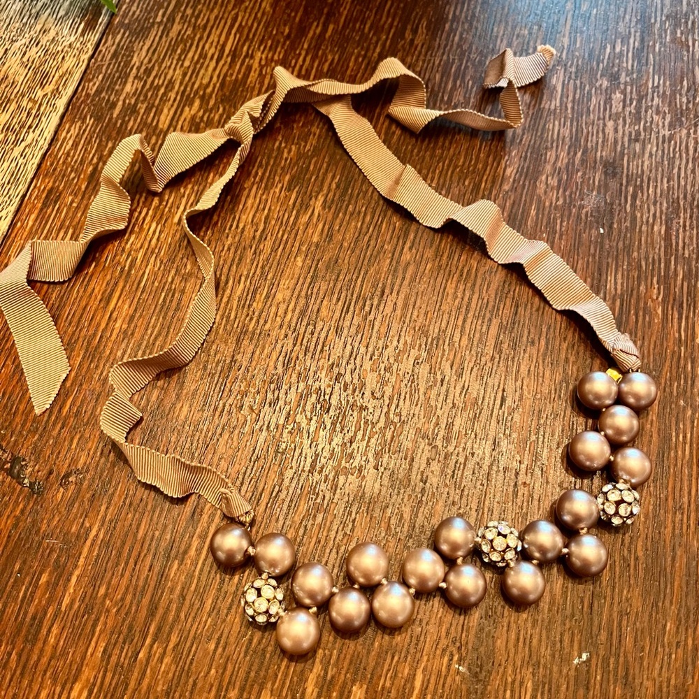 Elegant JCrew Brown Pearl Necklace
